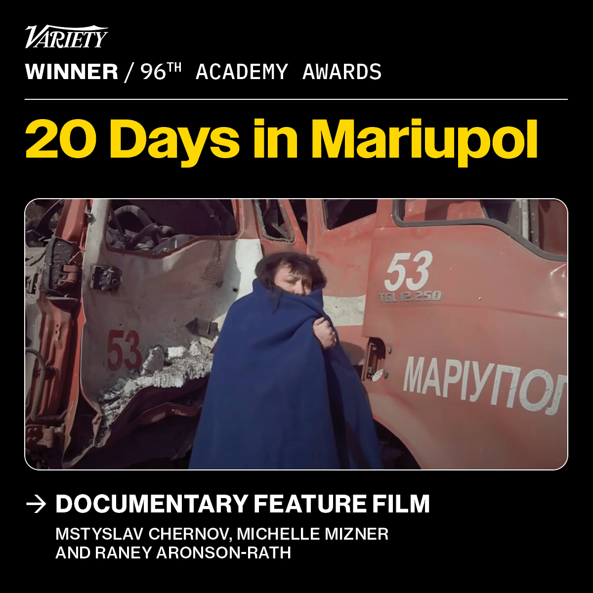 #Oscars: “20 Days in Mariupol” wins best documentary wp.me/pc8uak-1lDQsB