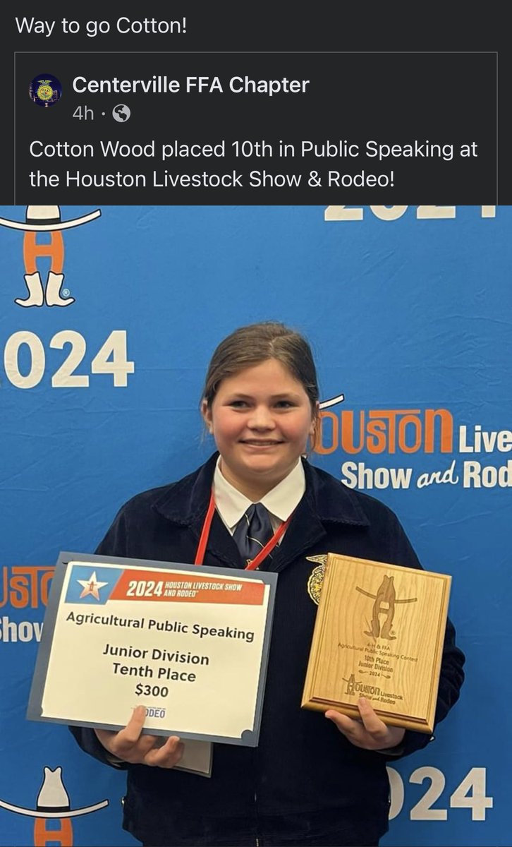 She’s just getting started. Can’t wait to see what she does in the years to come.  Great job!!