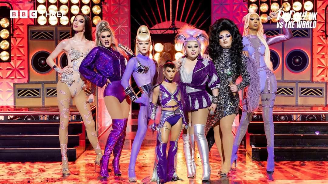 marinaxsummers's tweet photo. Six and A Half The Rusical 👑

So damn proud of my girls! Go send them your love! @LaGrandeDameOui @ScarletEnvyNYC @gothykendoll #hannahconda @chorizamay @TiaKofi @dragraceukbbc 💜🥹 #DragRaceUK https://t.co/SVdN3YmdYy