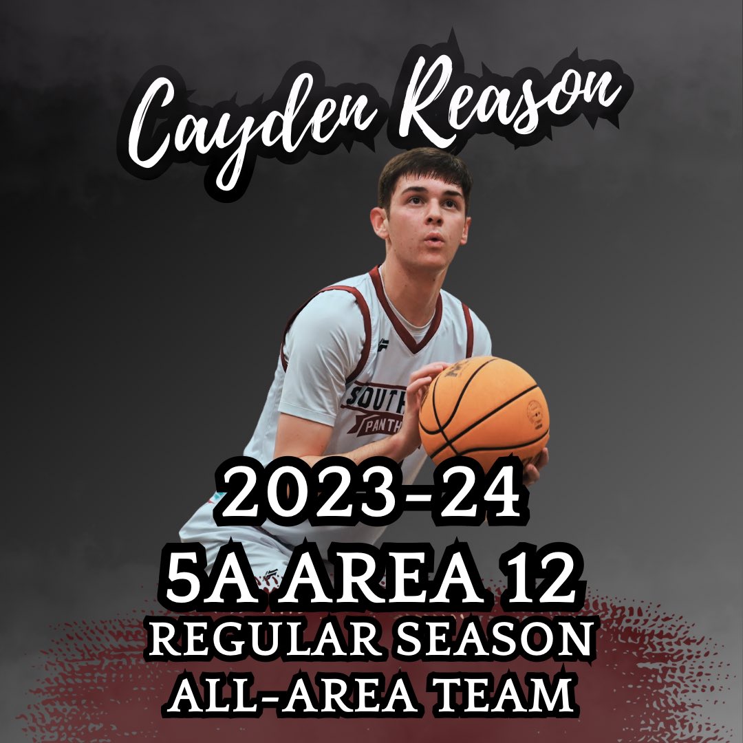 Congratulations to <a href="/CaydenReason/">Cayden Reason</a> for being selected to the 23-24 Regular Season 5A Area 12 All-Area Basketball Team.