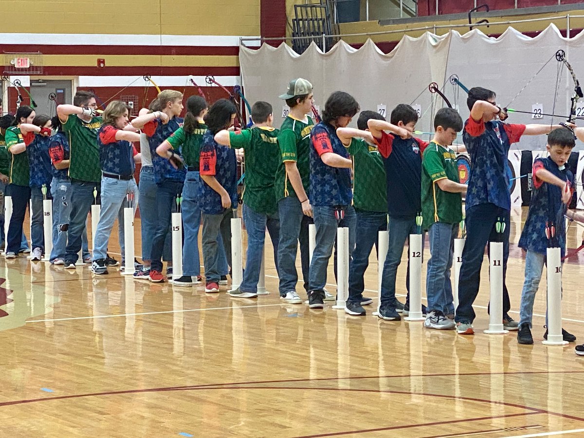 WBMS_Archery's tweet photo. Warrior Classic Bullseye Results:
Emmett Rigsby 3rd with a 278. Braylon Krepp 5th with a 276. Caleb Gilliland 6th with a 274.

Notable Achievements: We had 3 personal bests, including Caleb Gilliland, Kensley Hall and Averie Hensley.

THE BULLSEYE TEAM SCORED A 3195. https://t.co/oW8mx90bqe
