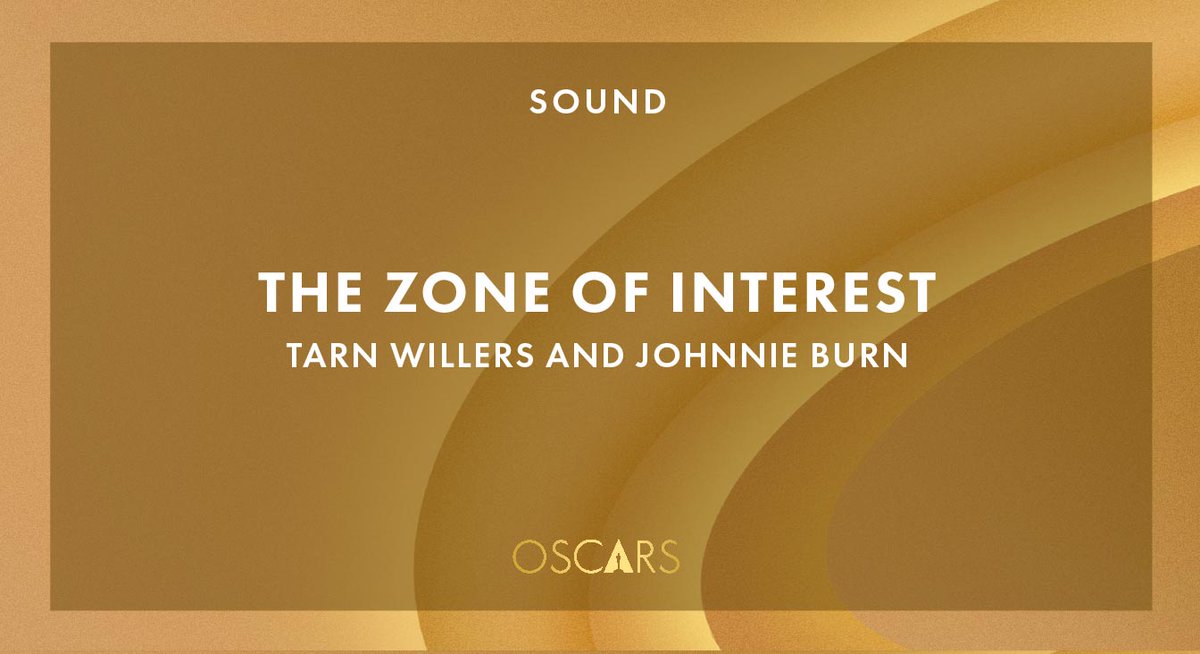 The Oscar for Best Sound goes to... 'The Zone of Interest'! #Oscars