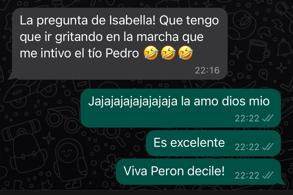 PedroBedia's tweet photo. Este año voy a llevar a mi sobrina a la marcha del 24 de marzo y mi hermana me mando esto https://t.co/U2CCIZ3ukC