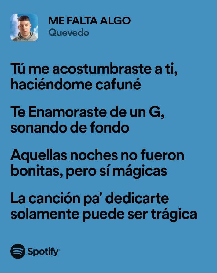 JoelC0nJ's tweet photo. El puto mejor tema de quevedo de lejos. https://t.co/Zp06v1q4l9