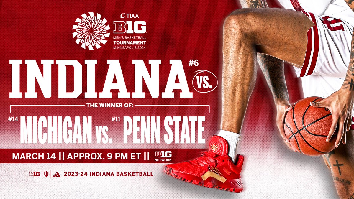 IndianaMBB's tweet photo. Next up: Big Ten Tournament. https://t.co/5YyRDn9BuB