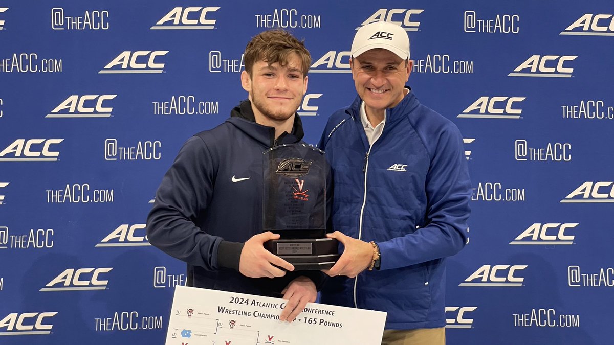 Nick Hamilton is your Most Outstanding Wrestler of the ACC Championship!

It’s the 10th time a Hoo won the award and first since 2009!

#GoHoos | #TheVirginiaWay