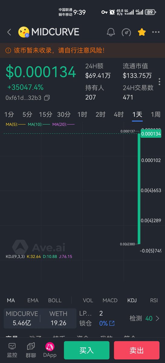 sj888520's tweet image. #MIDCURVE $MIDCURVE #ETH $ETH
0xf61d6953400903aadb38e733e98e57dcf9dd32b3
vip推送目前10X

#小策略 t.me/+XlSQPTAkTyljM