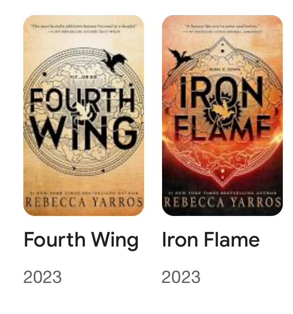@PleatedPants_ Cannot recommend these by Rebecca Yarros highly enough. Seriously amazing. Also the Scholomance series by Naomi Novik and the Alex Verus series by Benedict Jacka.