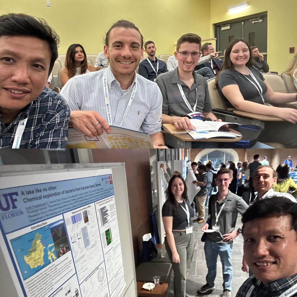 Loesgenlab team at FloHet! Check out posters and connect! @Whitney_Lab #FloHet2024 #NaturalProducts @fredDE11117824 @isomermarshall #ProudPI