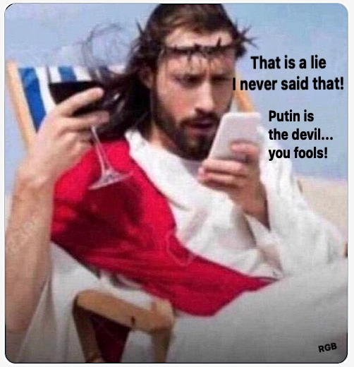 RGBAtlantica's tweet photo. @Gerashchenko_en #SlavaUkraine πΊπ¦πΊπ¦πΊπ¦
Jesus Christ doesn't support invading countries, killing their people and children. #PutinIsTheDevil https://t.co/262skygbwU