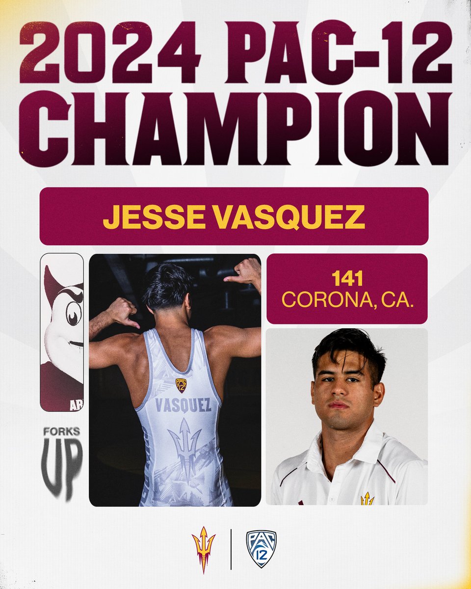 Jesse Vasquez is a Pac-12 Champion ‼️