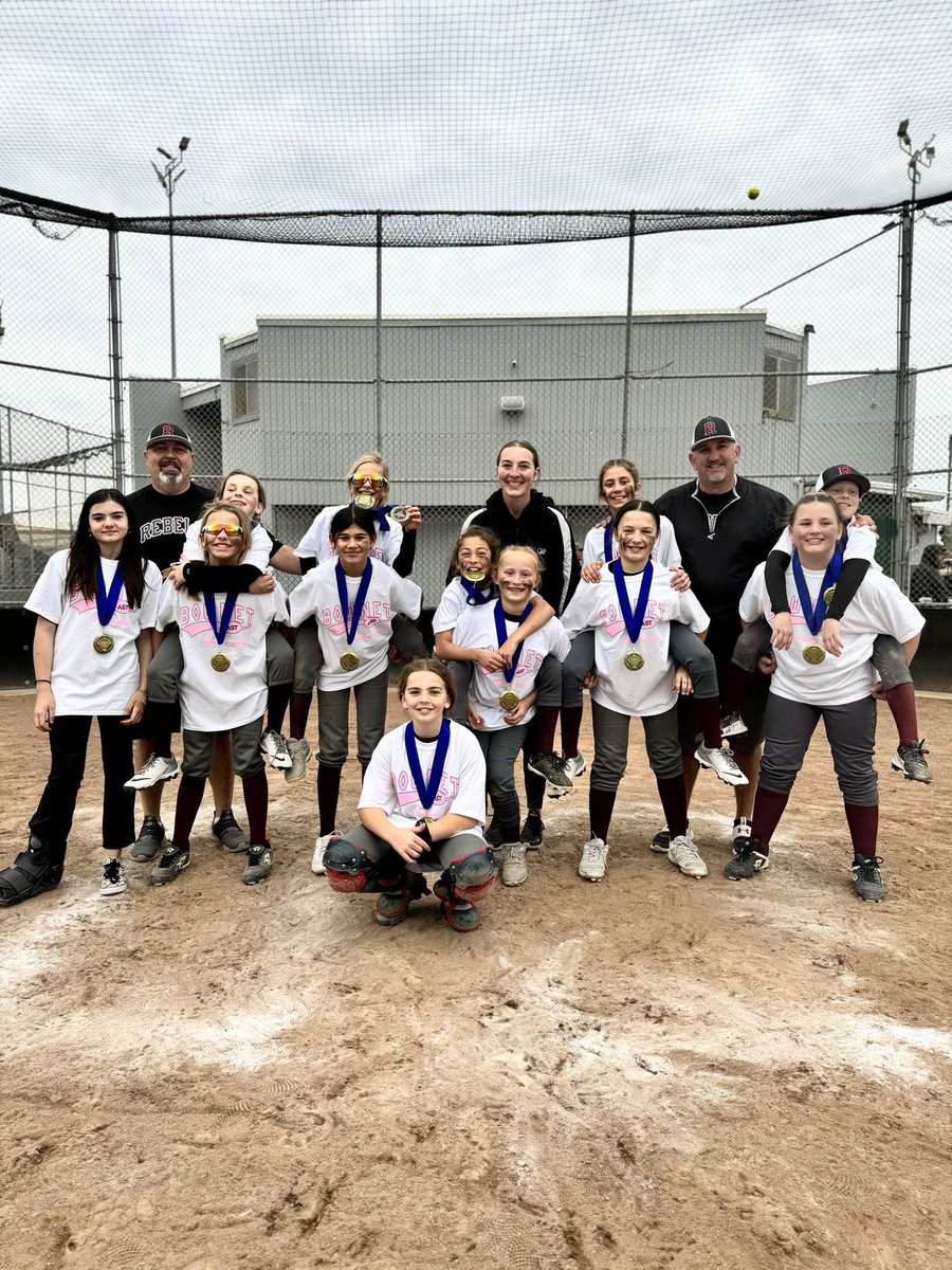 With all the rain lately we were just looking for reps. Well the 10u knuckleheads went 6-0 and won the ship. Down 2-0 late in the semis to CA Breeze they came back and won 3-2 walkoff. Lots of work ahead Rebels. Proud of you! ❤️❤️💙💙