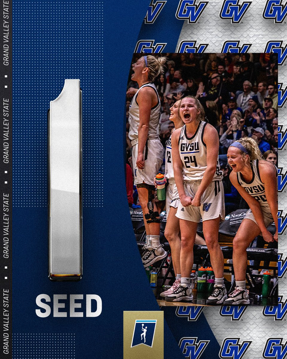 Representing the Midwest Region as the No. 1⃣ seed, <a href="/gvsuwbb/">GVSU Women's Basketball</a>!

#D2WBB | #MakeItYours