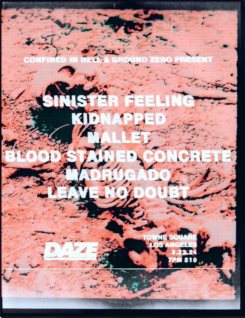 crossedoutt's tweet image. Upcoming Madrugado / Pikos Y Lagrimas shows 

World Peace 3/20 Che Cafe
Kidnapped 3/23 LA (DM for address)
The Consequence 3/27 Tower bar
Mescaline Maniacs 4/20 4962 El Cajon Blvd