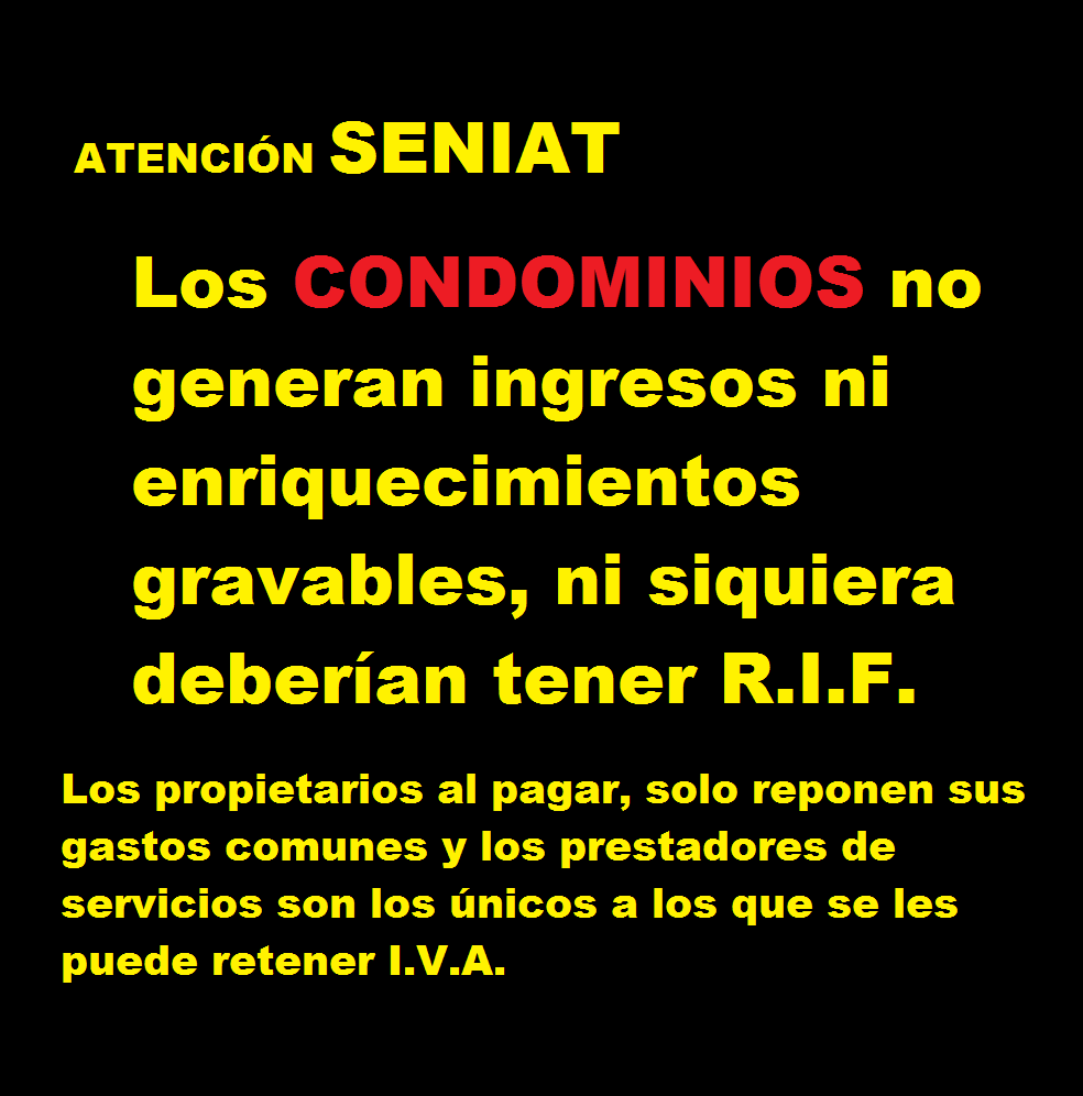 drjuliogalea's tweet photo. Este error del SENIAT lo cometen por interpretar erróneamente la falta de personalidad jurídica de los Condominios y confundir las reposiciones que pagan los propietarios con enriquecimientos

Los Condominios durante décadas no recibían "Control Social de la Propiedad Privada" https://t.co/mpJYpNMEN1