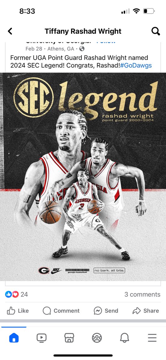 Congratulations to Holland Hall teacher/coach, Rashad Wright who will be honored this week at the SEC Tournament as a 2024 Legend of SEC 🏀! Coach Wright played at the Univ. of Georgia from 2000-2004 and was named the 2004 SEC defensive POY. He joined the HH 🏀 staff in 2016!