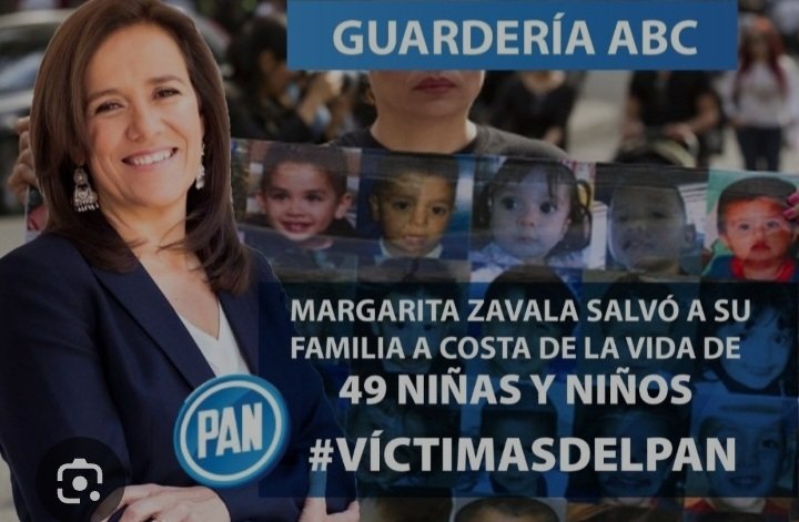 madameavina's tweet photo. Seguramente @Mzavalagc, la íntima amiga de @XochitlGalvez ya olvidó la tragedia de la #GuarderiaABC pero ni sus padres ni el pueblo lo olvidamos
#ProhibidoOlvidar https://t.co/IsqTzvAXqk