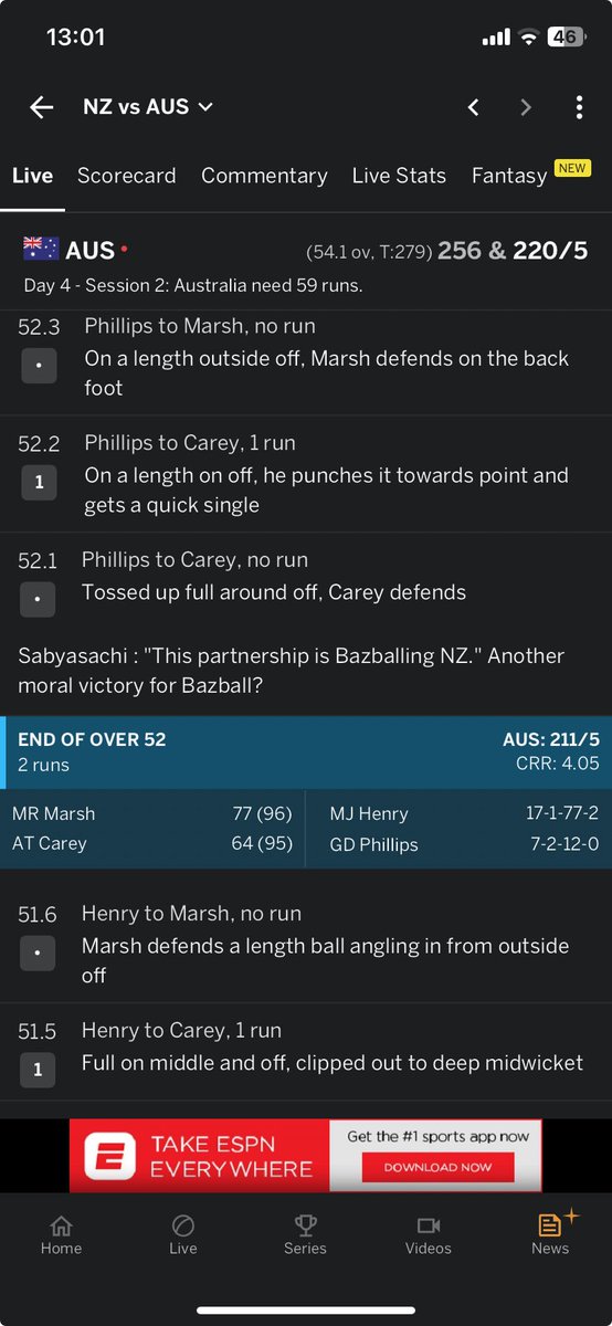 When the ⁦@ESPNcricinfo⁩ get laughs out of moral Bazball 🤣