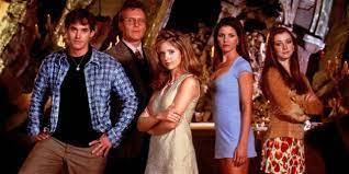 #OTD 1997: The cult television series #BuffyTheVampireSlayer premiered on the WB. Created by #JossWhedon, the show centered on Buffy Summers, “an alternative feminist icon” who battles vampires, demons, and other assorted supernatural forces of evil. #PopCulture #HollywoodHistory