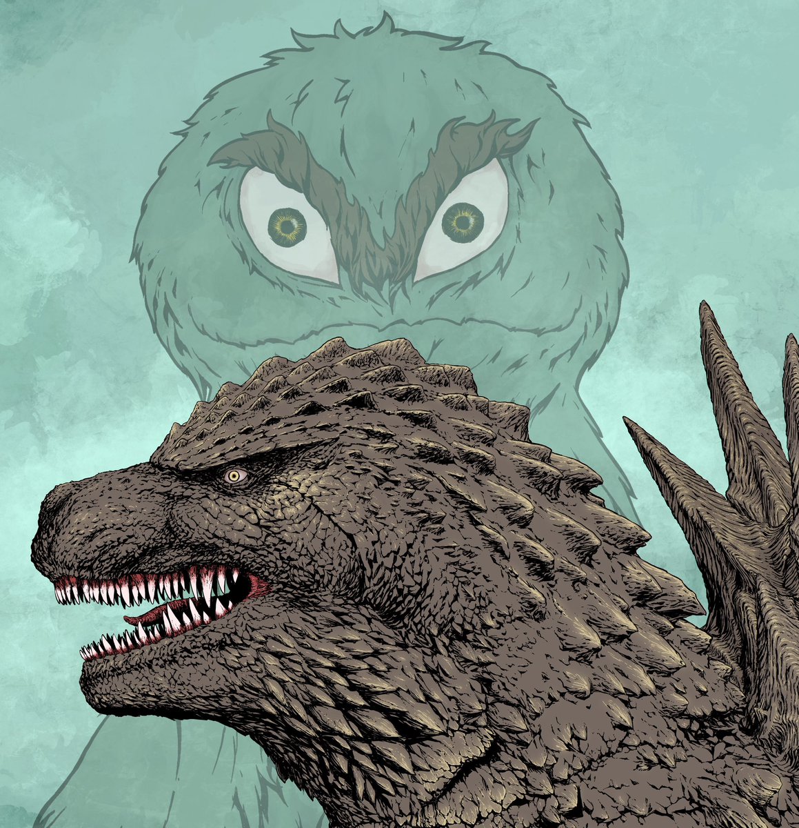 Godzilla has a different Oscar on his mind.. (Massive congrats though!) #GodzillaMinusOne #ゴジラマイナスワン