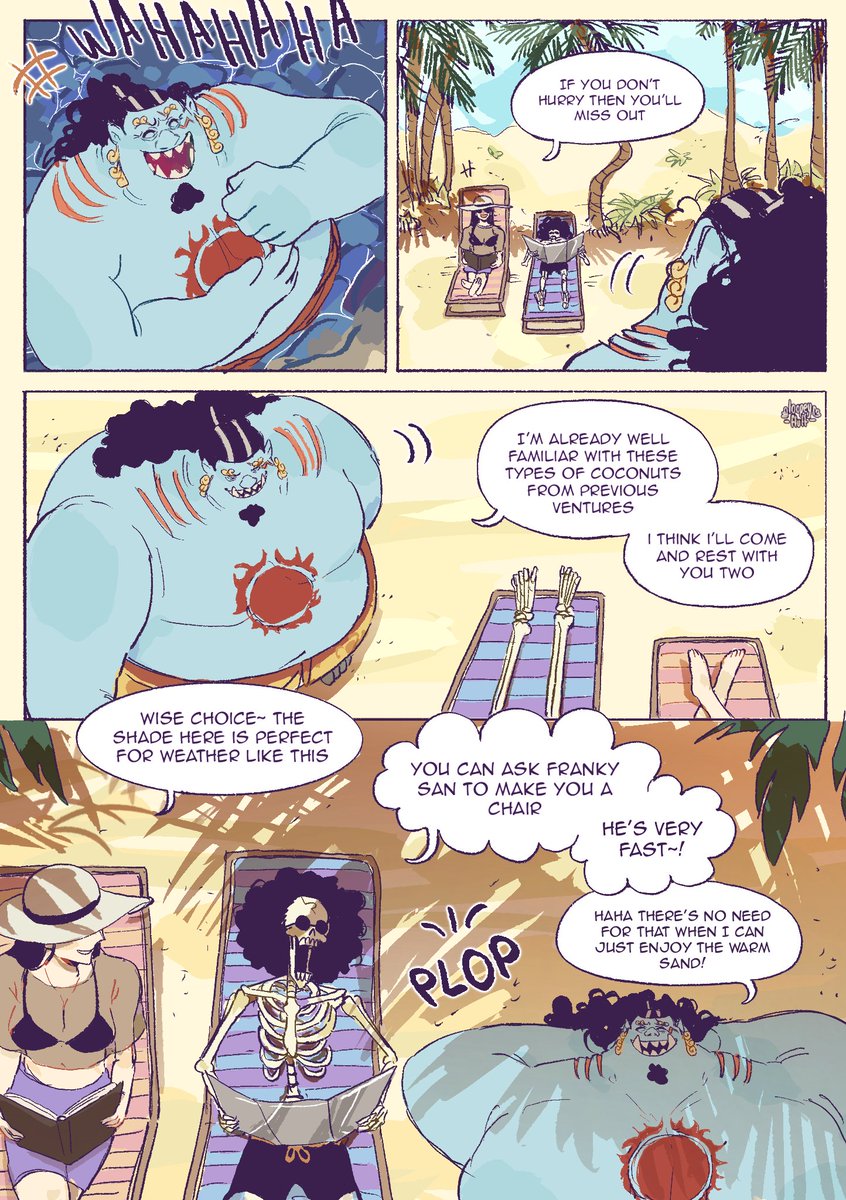 loopeyfluff's tweet photo. #ONEPIECE
this prolly takes place during one of jinbeis first adventures with the strawhats where nothing super big happens (well 1 big thing)

(1/2) https://t.co/N45dimVb2Q