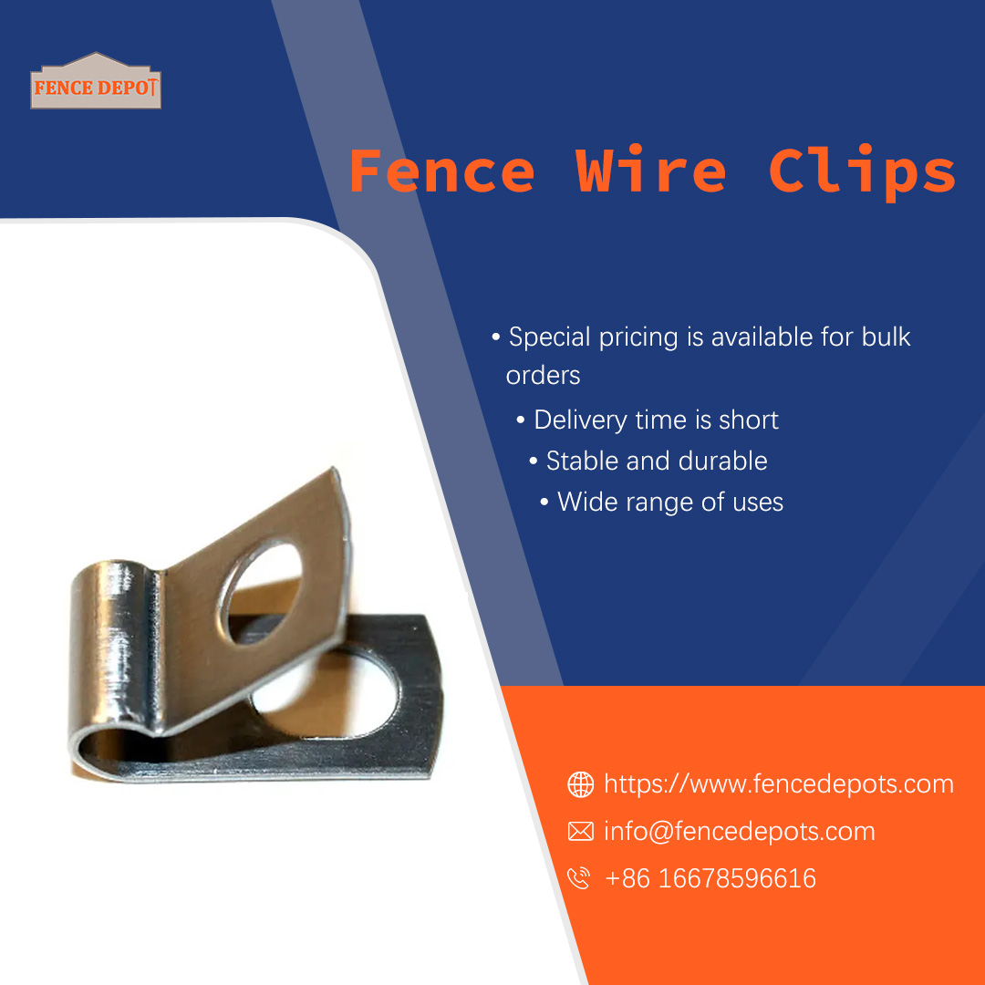 Zanawang58's tweet image. Fence Wire Clips
#wireclips #fencewireclips #wirefenceclips #fencewireclamps #wirefenceclamp
Whatsapp/Telephone：+86 16678596616 
Email: info@fencedepots.com
fencedepots.com/products/fence…