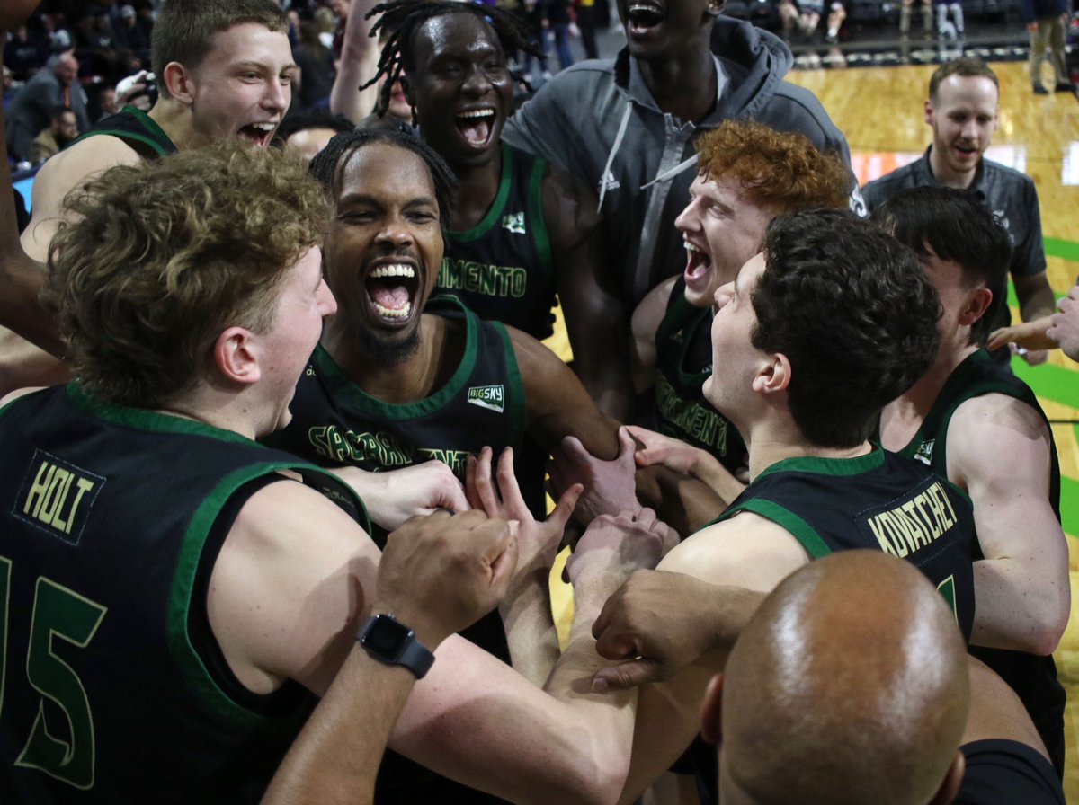 No. 10 Sacramento State upsets no. 1 Eastern Washington 74-69 in the quarterfinals of the 2024 Big Sky Conference Tournament #BigSkyMBB