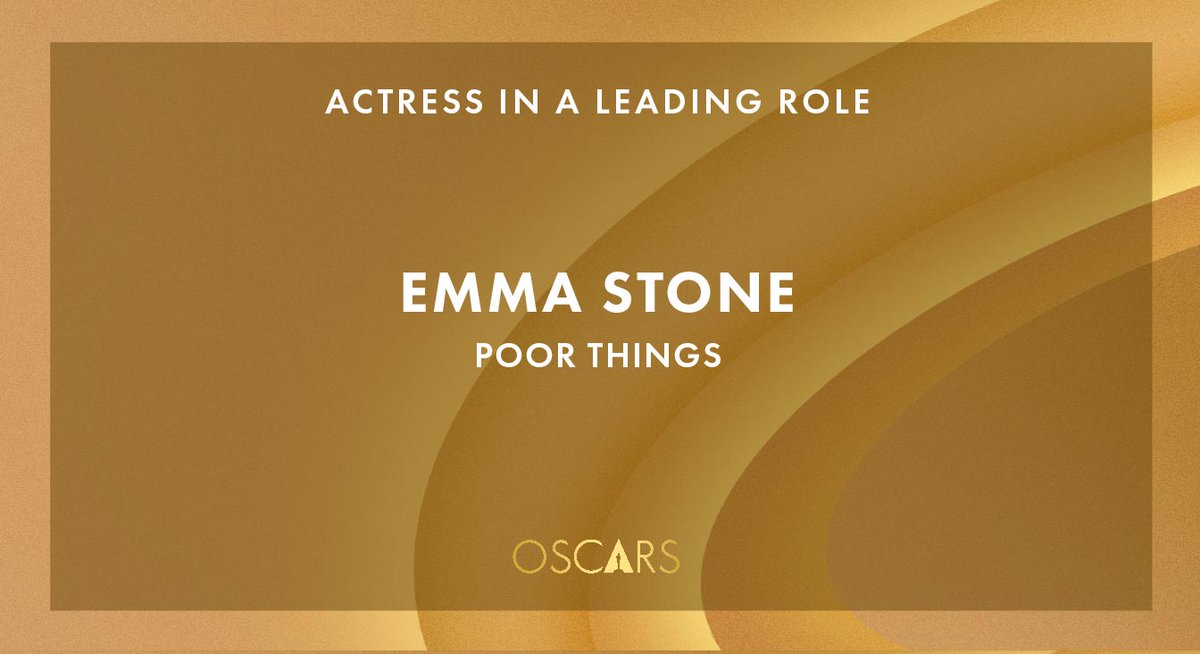 And the Oscar for Best Actress goes to... Emma Stone! #Oscars