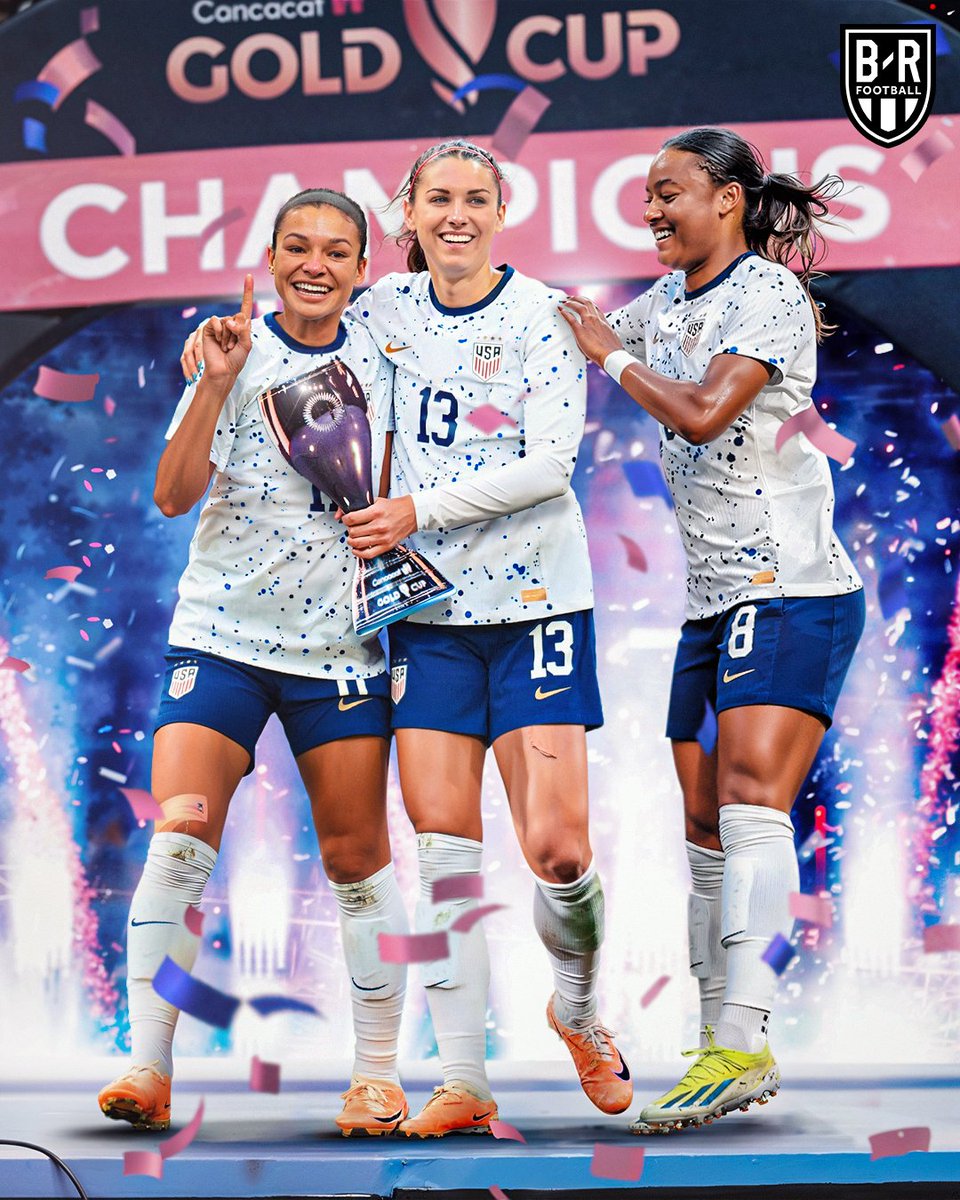 brfootball's tweet photo. The USWNT are the first-ever Concacaf W Gold Cup champions 🏆 https://t.co/xCgeAC8xyT