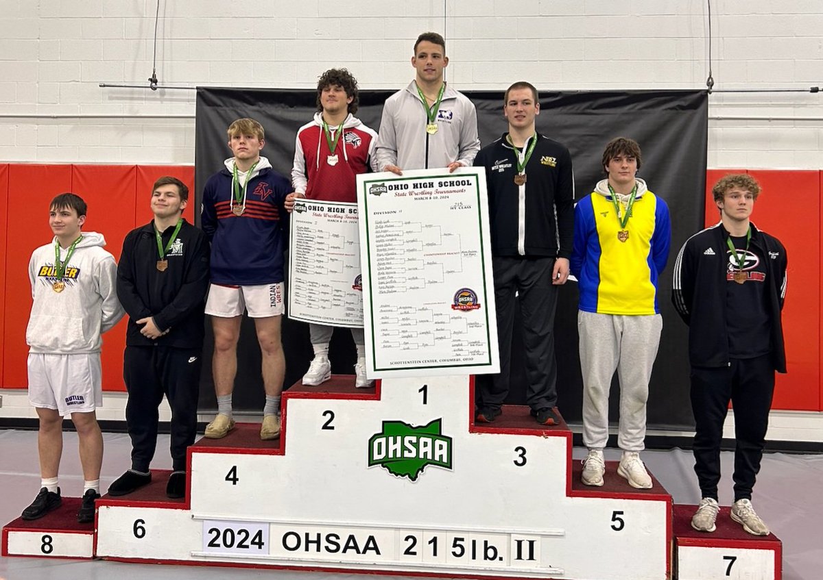 Senior Andy Vanscoy.  6th place.  Division 2.  215#.  Congratulations Andy!