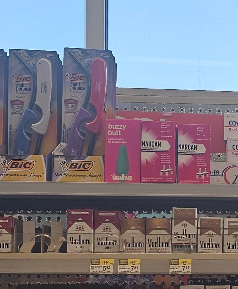In case you're in the market, the West End CVS sells the #BuzzyButt  vibrating butt plug at the front counter, right beside the Narcan.  #ScoopNashville
