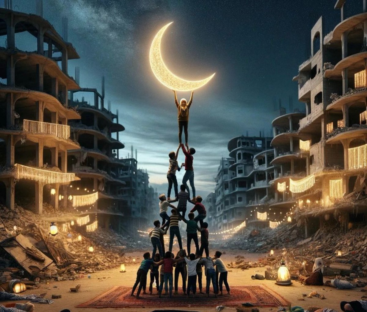 غزَّةُ ستجمعُ بين آيتينِ عظيمتين 

"كُتِبَ عليكم القتال"
و "كُتِبَ عليكم الصيام"

تجمع بين جهاد النفس
وجهاد العدو 
تجمع بين محراب رمضان 
وبندقية الجهاد !" 

فلا تستهينوا بترككم أحد هذين الأمرين
#شهر_مبارك