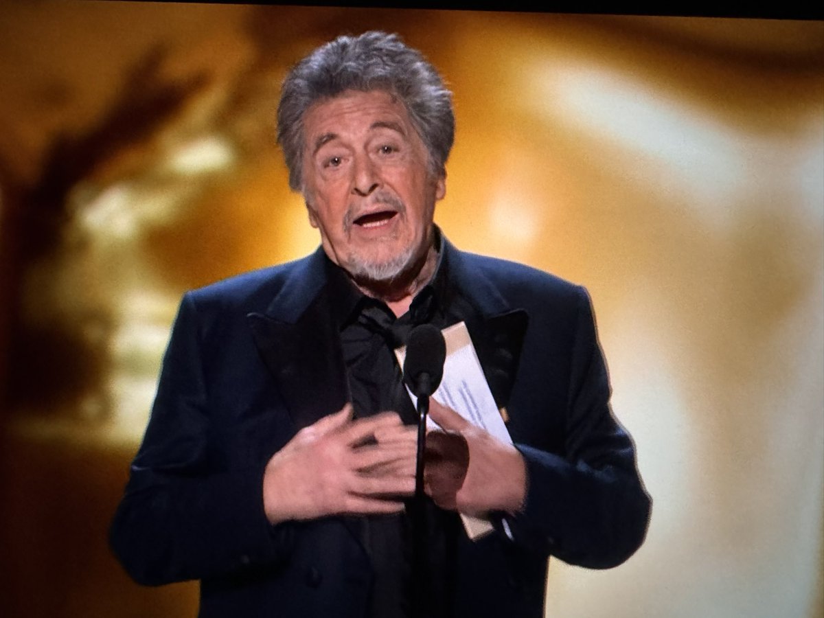 Al Pacino anunciando Oscar a la Mejor Película #Oscar2024