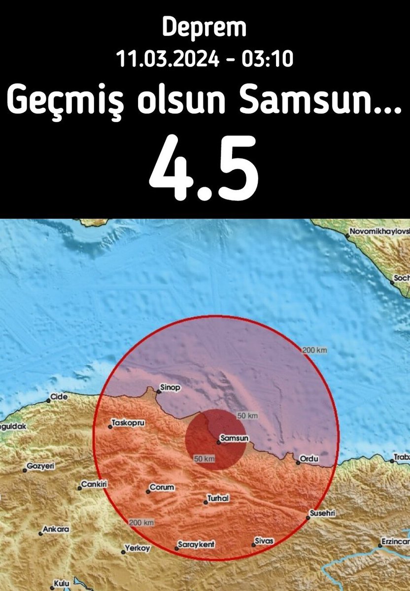 Geçmiş olsun Samsun... Depremi hissettiniz mi? 

Birçok kişi uykusundan uyanmış...
#deprem #samsun