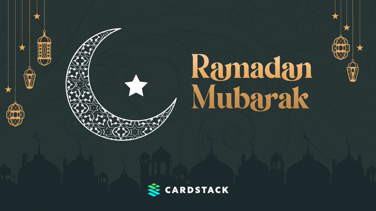 🌙 ✨The Cardstack Team wishes everyone observing Ramadan a blessed and peaceful month. May this time of reflection bring you growth and tranquility.