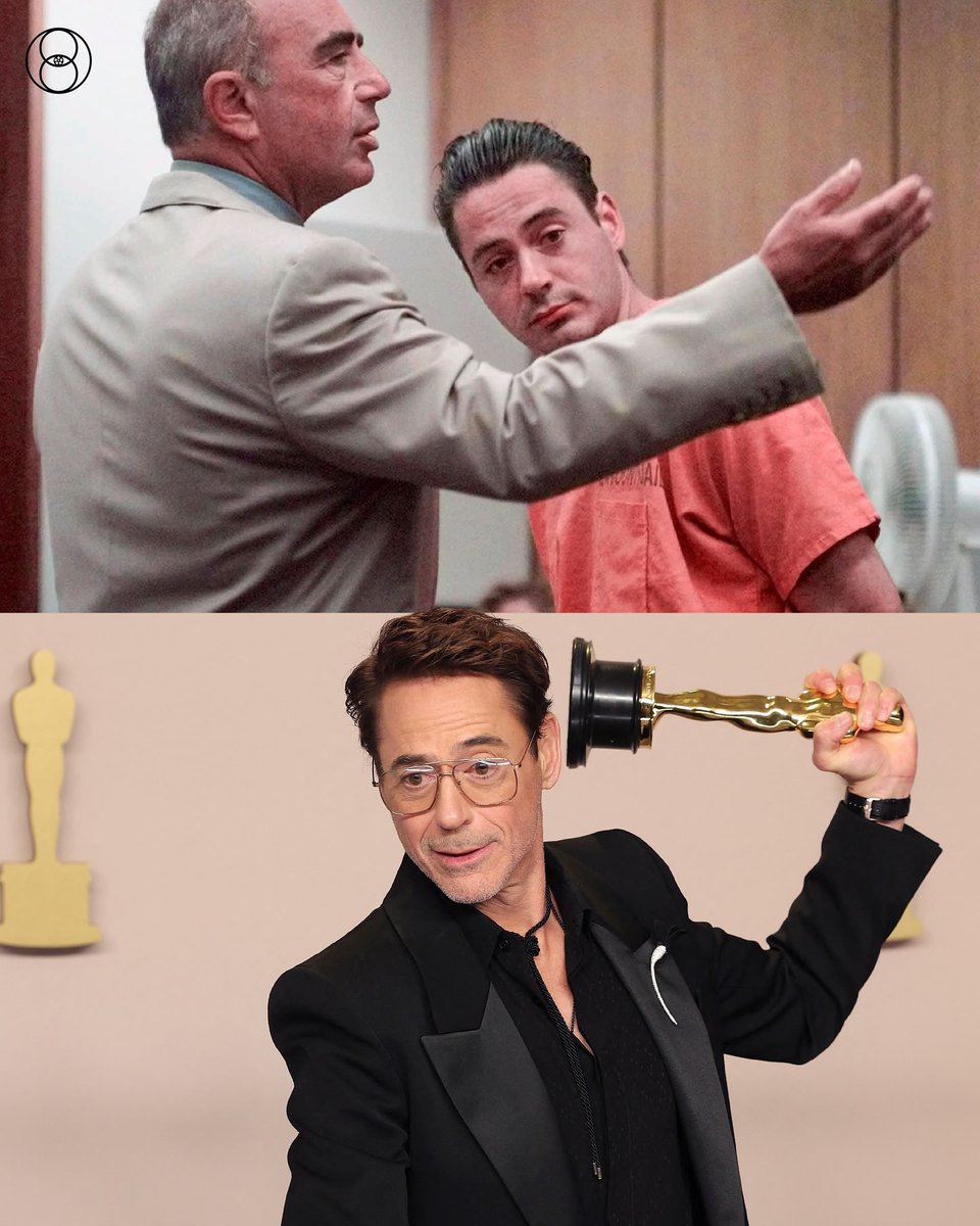 sameerhaider100's tweet photo. What a Comeback 1999-2024
@RobertDowneyJr  wins his First Oscar 👑 https://t.co/FIGNbF2irG