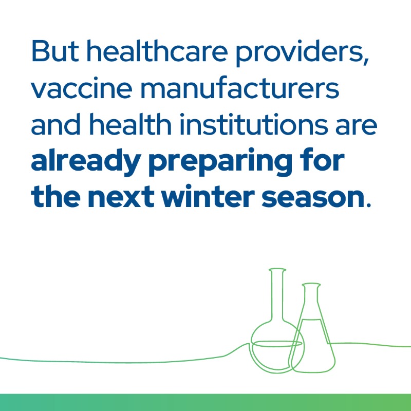 VaccinesEurope's tweet photo. As we near the end of the current winter season, it is already prime time to anticipate next winter. Let's learn from our experiences and proactively prepare for the challenges that lie ahead. Join us as we chart our #PathToProtection.
