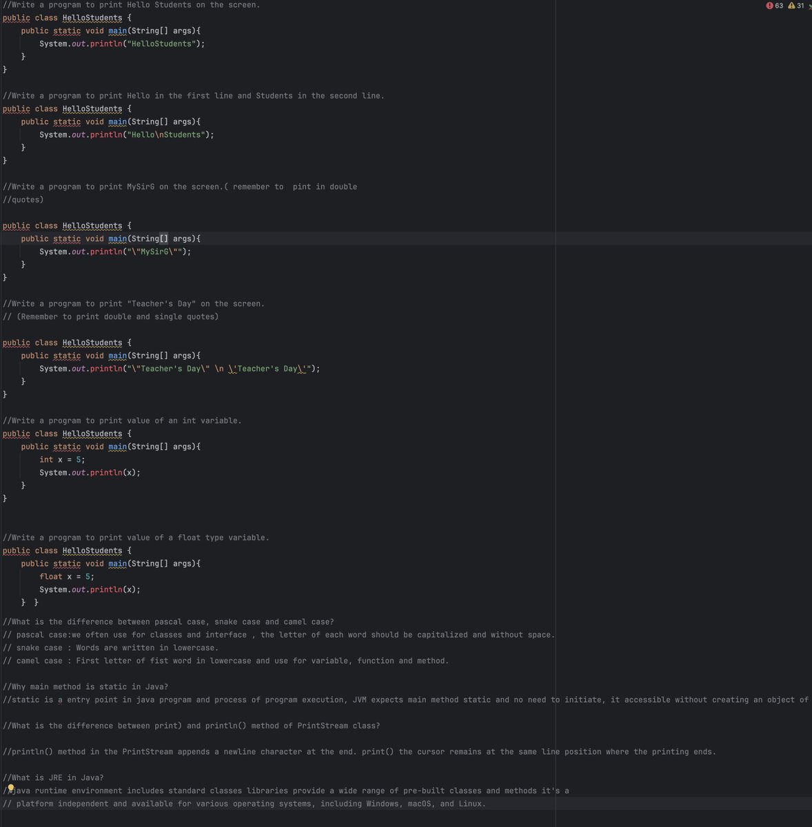 Rajnish40783218's tweet image. Java assignment 1 will be finished. #JavaBeginner
#JavaLearning
#JavaNewbie
#JavaProgramming
#LearnJava
#JavaForBeginners
#CodingBeginner