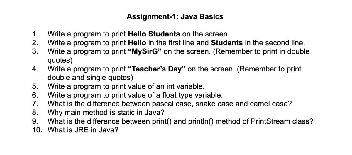 Rajnish40783218's tweet image. Java assignment 1 will be finished. #JavaBeginner
#JavaLearning
#JavaNewbie
#JavaProgramming
#LearnJava
#JavaForBeginners
#CodingBeginner