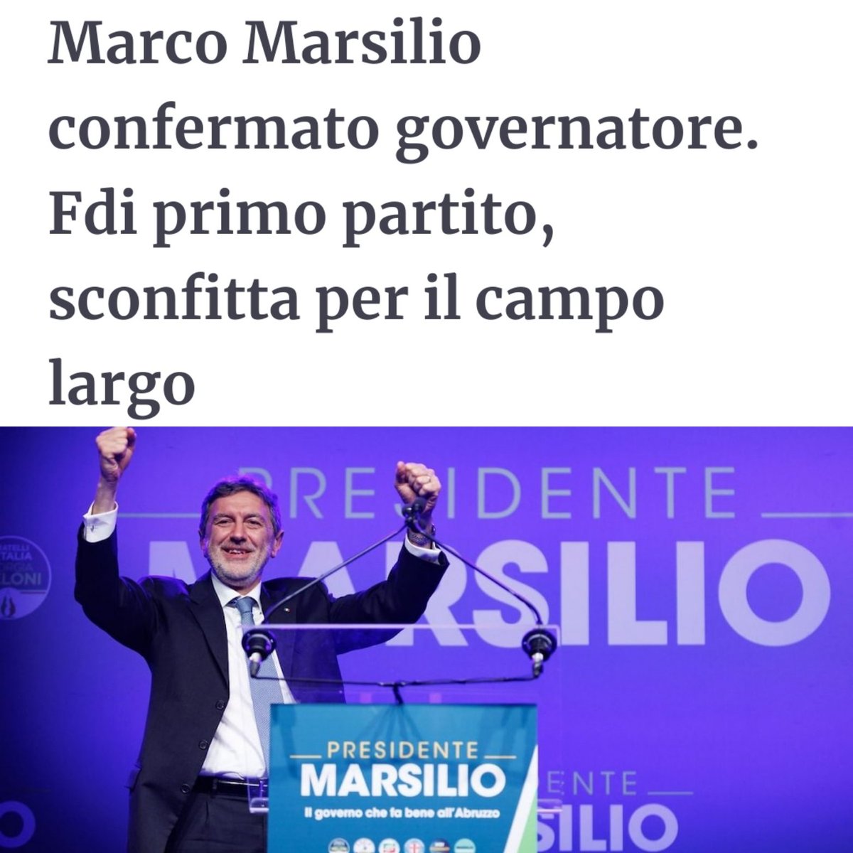 La sottile differenza da vederci "largo" e vederci "lungo" #abruzzo2024 #Marsilio
#ElezioniregionaliAbruzzo