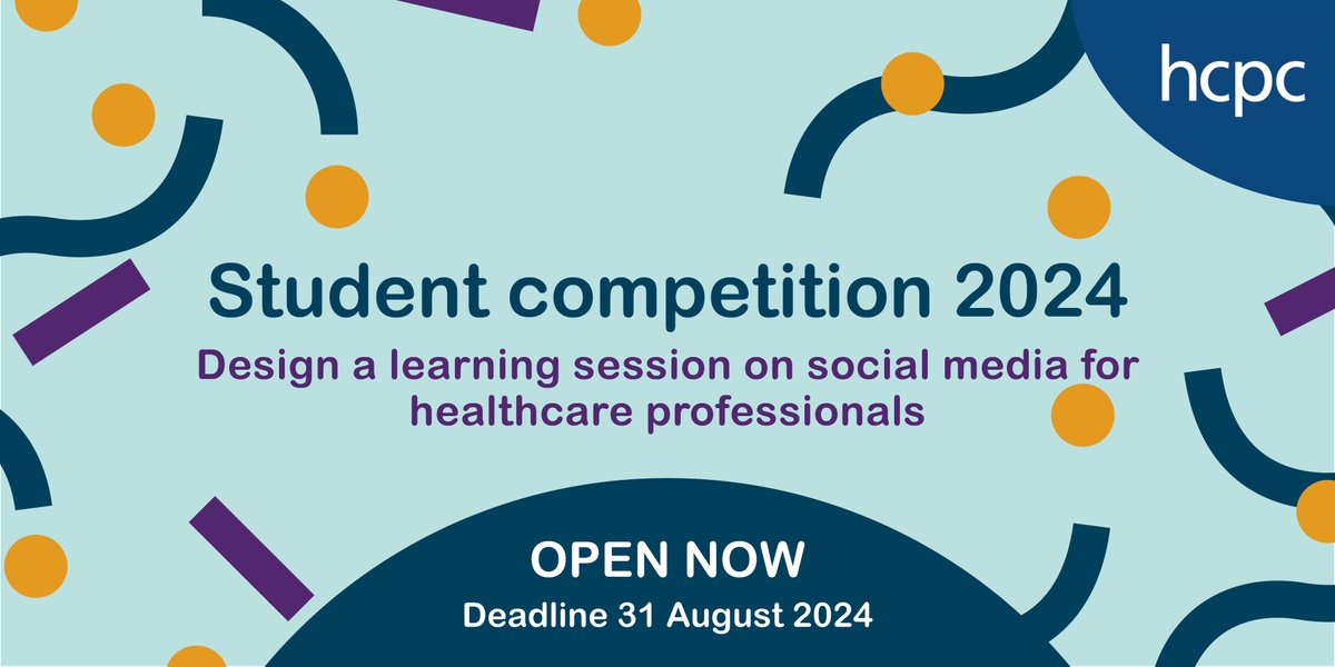 Do you work with students on placement? 📚 We have a chance for them to show their expertise and creativity to the world! Enter the #HCPCstudentcomp, create an excellent learning session on social media and win a £300 voucher prize. 💸 ow.ly/hPEB50QNr7o