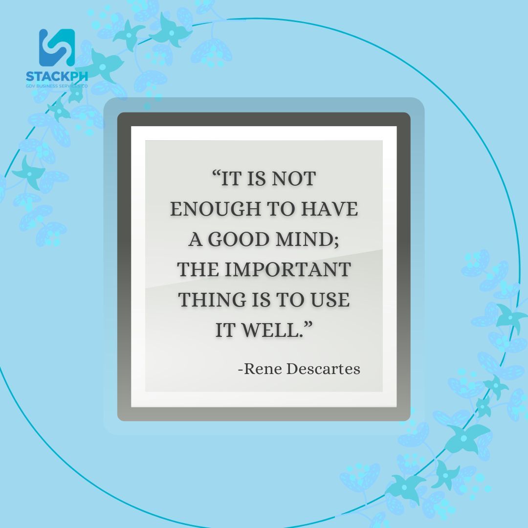 STACKphOfficial's tweet photo. Having a good mind is great but it is more better if we use it in good terms that can help us to succeed in life. You don't have to know much, you just need to have a desire to learn. 

Visit our social media websites: @STACKphOfficial

#STACKph2024 #Affirmation for you https://t.co/4Ck2wSzuZh