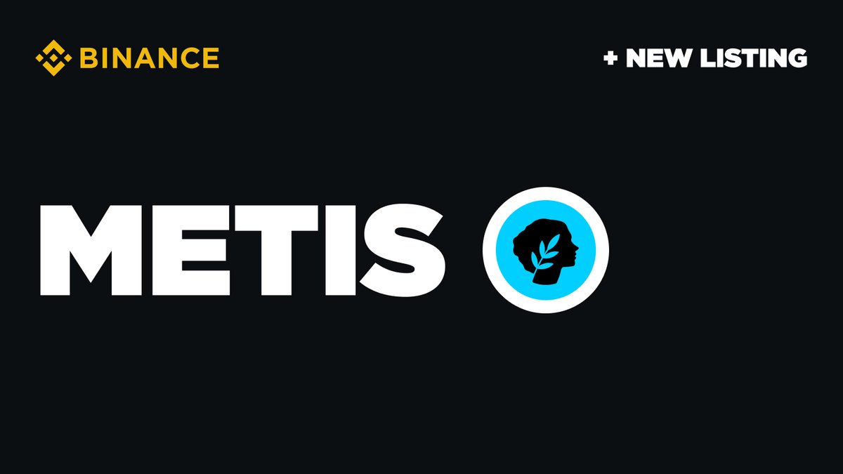 binance's tweet image. #Binance wil list @MetisL2 $METIS with Seed Tag applied.

👉 binance.com/en/support/ann…