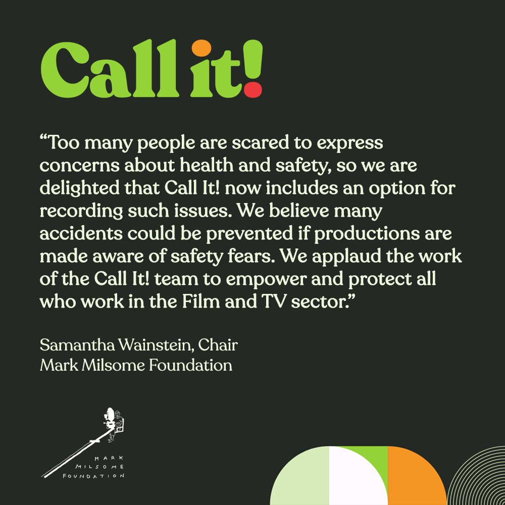 It's wonderful to be working with @MarkMilsomeFDN on how to improve health and safety on set, and communication between production, cast and crew. #production #filmproduction #film #tv #healthandsafety #empower #creativeindustries #workculture