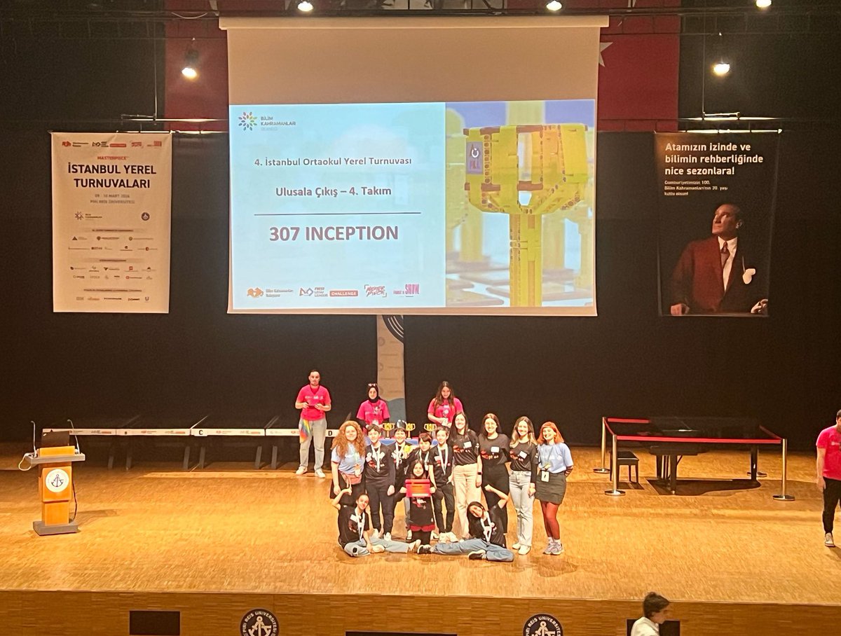 BK_Luleburgaz's tweet photo. Ortaokul robotik takımımız İnception Bilim Kahramanları Derneği’nin düzenlediği 20. sezon First Lego League yerel turnuvasında ‘Yenilikçi Proje Birincilik
Ödülü’nü alarak Ulusal turnuvaya çıkmaya hak kazanmıştır. Takımımızı tebrik eder, ulusal turnuvada başarılar dileriz 🏆 https://t.co/YcbnT0cxKB