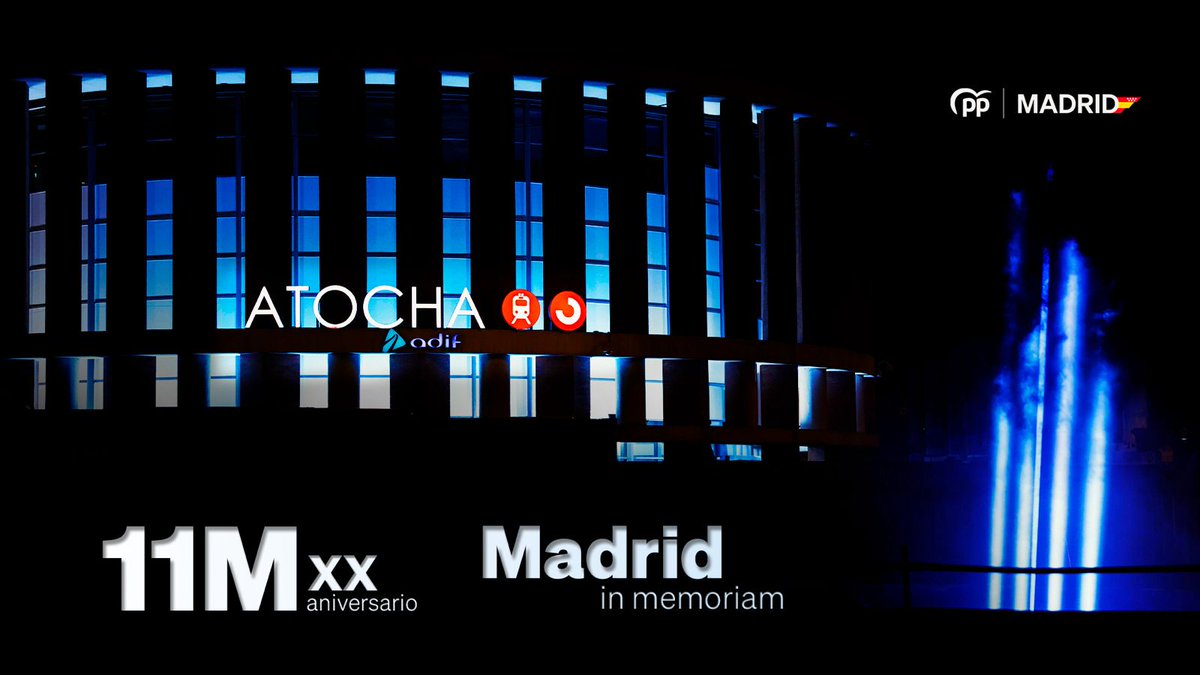 ⚫ Se cumple el 20º aniversario de los atentados terroristas del #11marzo de 2004.

No olvidamos. Memoria, dignidad, verdad y justicia para todas las víctimas del terrorismo.