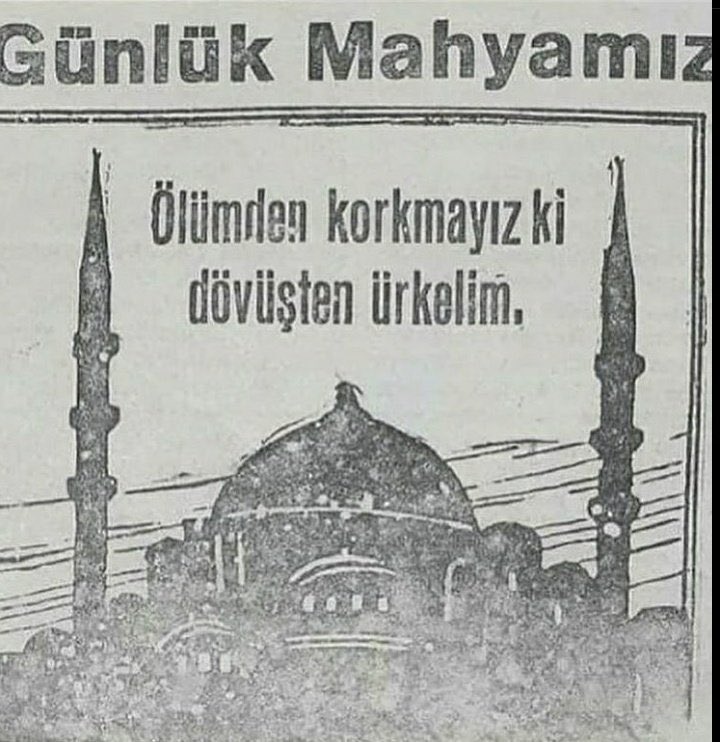 1941, Ramazan ayında bir gazetenin “Günlük Mahyamız” bölümünden.