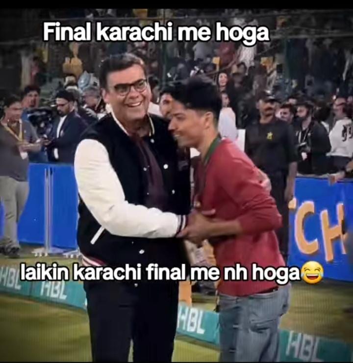 SadamBata1053's tweet photo. Karachi Ka program to warr gyaa 🤣
#PZvKK #KhulKeKhel #Programtowarrgya #พธเท่กี่โมง #Oscars2024 #legislativas2024 #رمضان #رمضان_على_السعودية #WhereIsKate #AbbottElementary #JareedEvictionParty https://t.co/Ie9Flmbkhn
