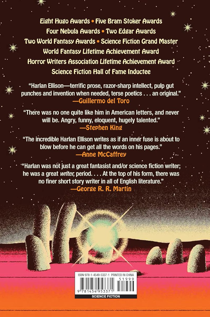 straczynski's tweet image. Still time to pre-order HARLAN ELLISON'S GREATEST HITS (intro by Neil Gaiman), currently #1 in Amazon's Science Fiction Short Stories, and while you're at it, order the new reissue of DANGEROUS VISIONS, edited by Harlan with a new intro by @pattonoswalt.  Both debut March 26th.