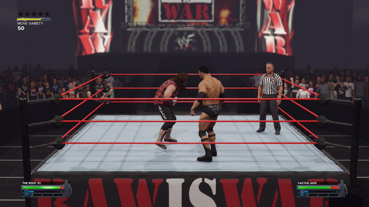 WWF RAW IS WAR '00 arena now available as a show and arena.

Hashtags: RAW, Attitudeera, Valoween

#wwe2k24